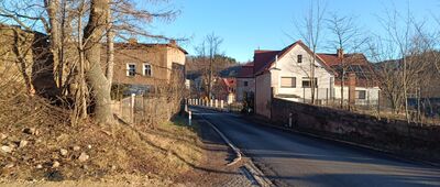 Struga, odejście szlaku niebieskiego