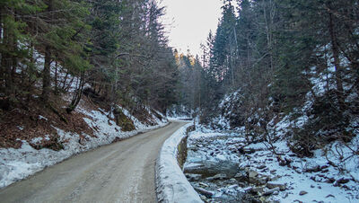 Niebieski szlak wzdłuż Białej Wisełki