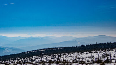 Mała Fatra z wieży widokowej na Baraniej Górze