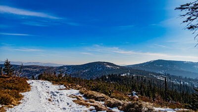 Magurka Wiślańska i Barania Góra spod Zielonego Kopca