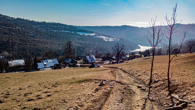 Zejście w kierunku Wisła Czarne