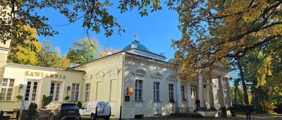 Rozejście szlaków czerwony / zielony ↔ Cieplice, Park Zdrojowy