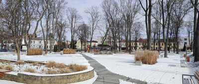 Krężnica Okrągła ↔ Bełżyce [rynek w Bełżycach w zimowej odsłonie]