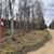 drogowskaz: szlak pieszy niebieski, dojazd pożarowy nr 4 (na odcinku Mężyk - Hamrzysko)