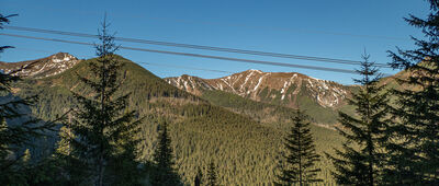 Myślenickie Turnie [Widok na Tatry Zachodnie z Myślenickich Turni]