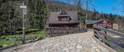 Potok Bystra [Mostek nad Bystrą w Kuźnicach]