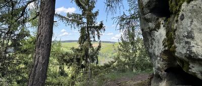 Pod Zříceninou hradu Adršpach ↔ Zřícenina hradu Adršpach