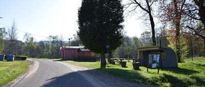 Okrzeszyn, początek szlaku