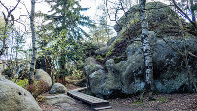 Formacje skalne na Szczelińcu Wielkim