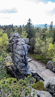 Widok ze Szczelińca Wielkiego