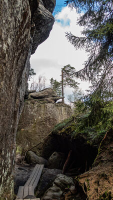 Formacje skalne na Szczelińcu Wielkim