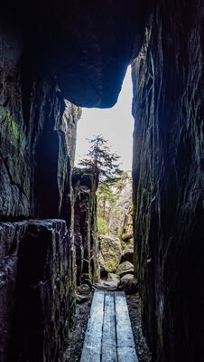 Formacje skalne na Szczelińcu Wielkim