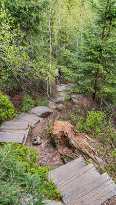 Schody do Wiszącej Skały