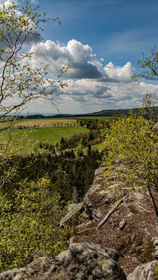 Widok ze skał w okolicy Kopy Śmierci
