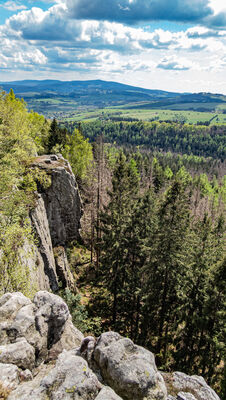 Widok ze skał w okolicy Kopy Śmierci
