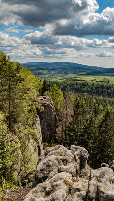 Widok ze skał w okolicy Kopy Śmierci