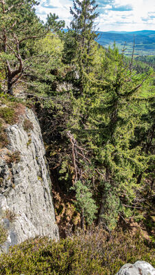 Widok ze skał przed Narożnikiem