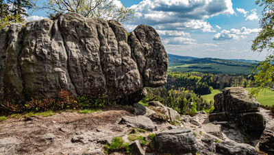 Widok ze skał przed Narożnikiem