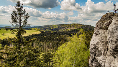 Widok ze skał przed Narożnikiem