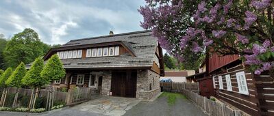 Černý Důl, skrzyżowanie szlaków ↔ Černý Důl