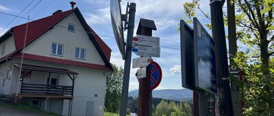 Zawoja, Przysłop, skrzyżowanie