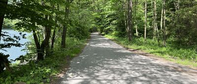 Porąbka, Zapora ↔ Pod Żarem, odejście szlaku czarnego