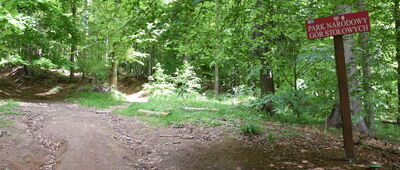 Jakubowice, granica parku narodowego
