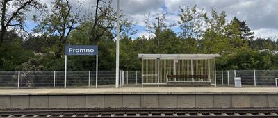 Promno, stacja kolejowa ↔ Rozejście szlaków