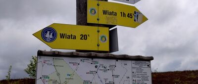 Bukowe Berdo, odejście żółtego szlaku