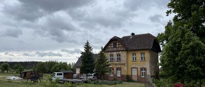 Strzyżewo, rozejście szlaków ↔ Zbąszyń [Dawna stacja Strzyżewo Zbąskie]