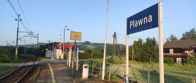 Pławna, PKP [Stacja PKP Pławna]