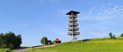 Bruśnik, kościół ↔ Zagórze [Wieża widokowa Bruśniku]