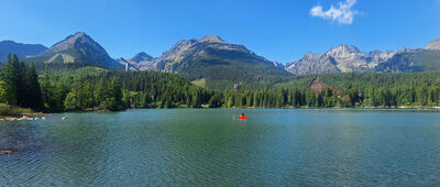 Liečebný Dom, Solisko, rázc. ↔ Štrbské Pleso, rázcestie pred Heliosom [po lewej Predne Solisko 2117 m]
