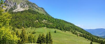 Medziholie, rázc. ↔ Medziholie [Velky Rozsutec z przełęczy Medzyholie]