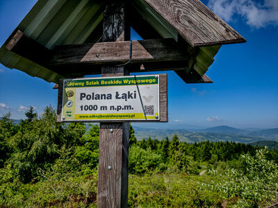 Polana Łąki 1000 m n.p.m.