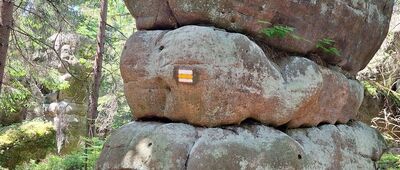 Junácká vyhlídka, odbočka ↔ Pánův kříž