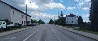 Wilkowice, skrzyżowanie