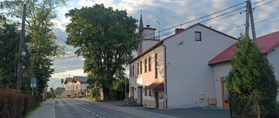 Bielsko-Biała, Straconka, kościół ↔ Bielsko-Biała, Straconka