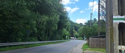 Rozejście szlaków zielony / czarny ↔ Lubachów