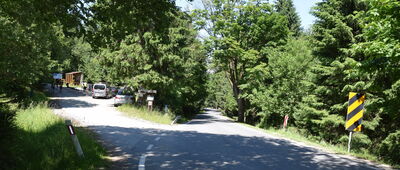 Przełęcz Puchaczówka, rozejście szlaków