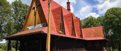 Bliżów, rozejście szlaków ↔ Bondyrz [Kościół w Bondyrzu]