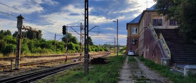 Stoczek Łukowski, dworzec kolejowy [przy dworcu PKP]