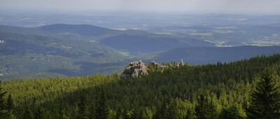 Schronisko Pod Łabskim Szczytem, odejście szlaku niebieskiego