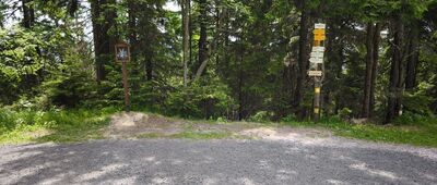 Přední Žalý, odb. na rozhlednu