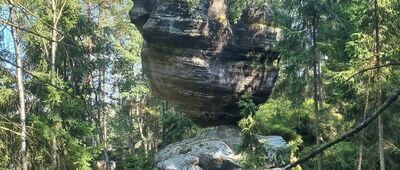 Záboř, bývalý osada ↔ Vyhlídkové místo, rozc. [Skały]