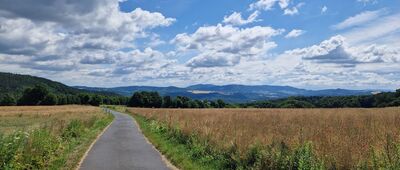 Wleń, ruiny zamku Piastowskiego ↔ Wietrznik [Kaczawy]