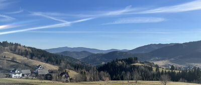 Olszówka, odejście szlaku niebieskiego ↔ Jasionów