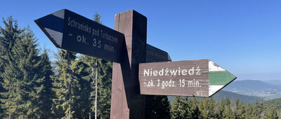 Skrzyżowanie pod Czołem Turbacza