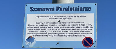 Wiśniowa ↔ Wiśniowa, rozejście szlaków