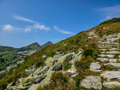 Czerwony szlak między Jarząbczym Wierchem a Łopatą